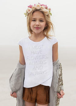 Always Flowers Drape Tee
