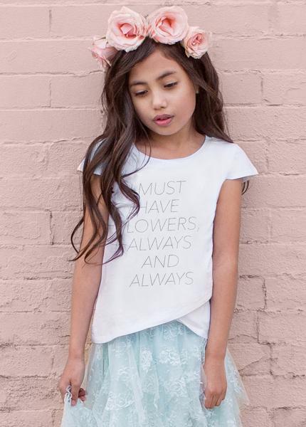 Always Flowers Drape Tee
