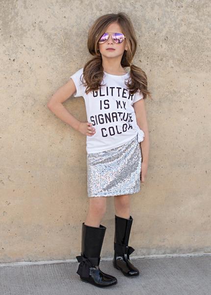 Hazel Skirt in Silver