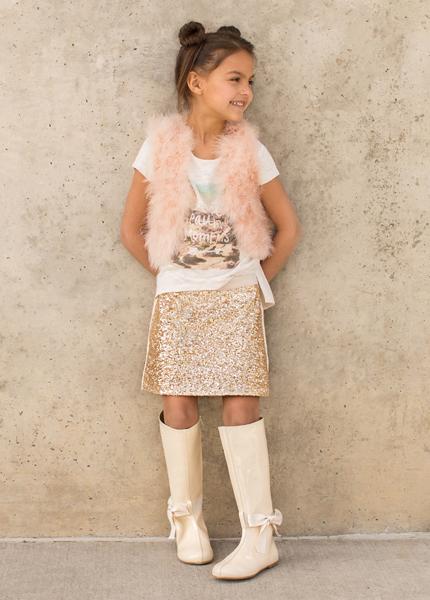 Hazel Skirt in Gold