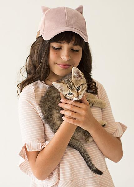 Georgette Cap in Blush