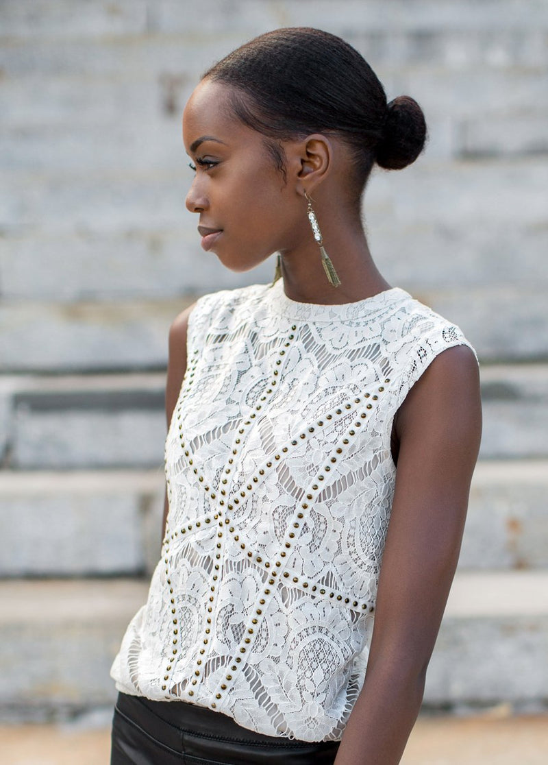 *NEW* Hartley Top in Ecru