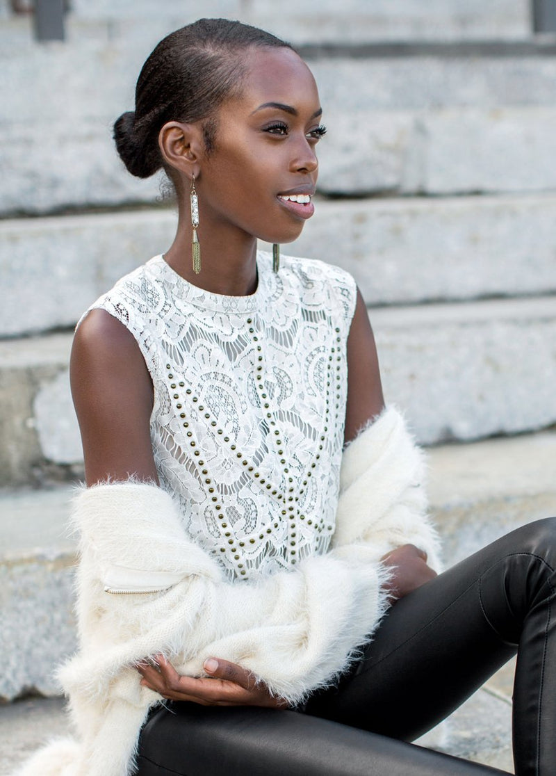 *NEW* Hartley Top in Ecru