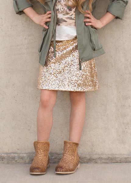 Hazel Skirt in Gold