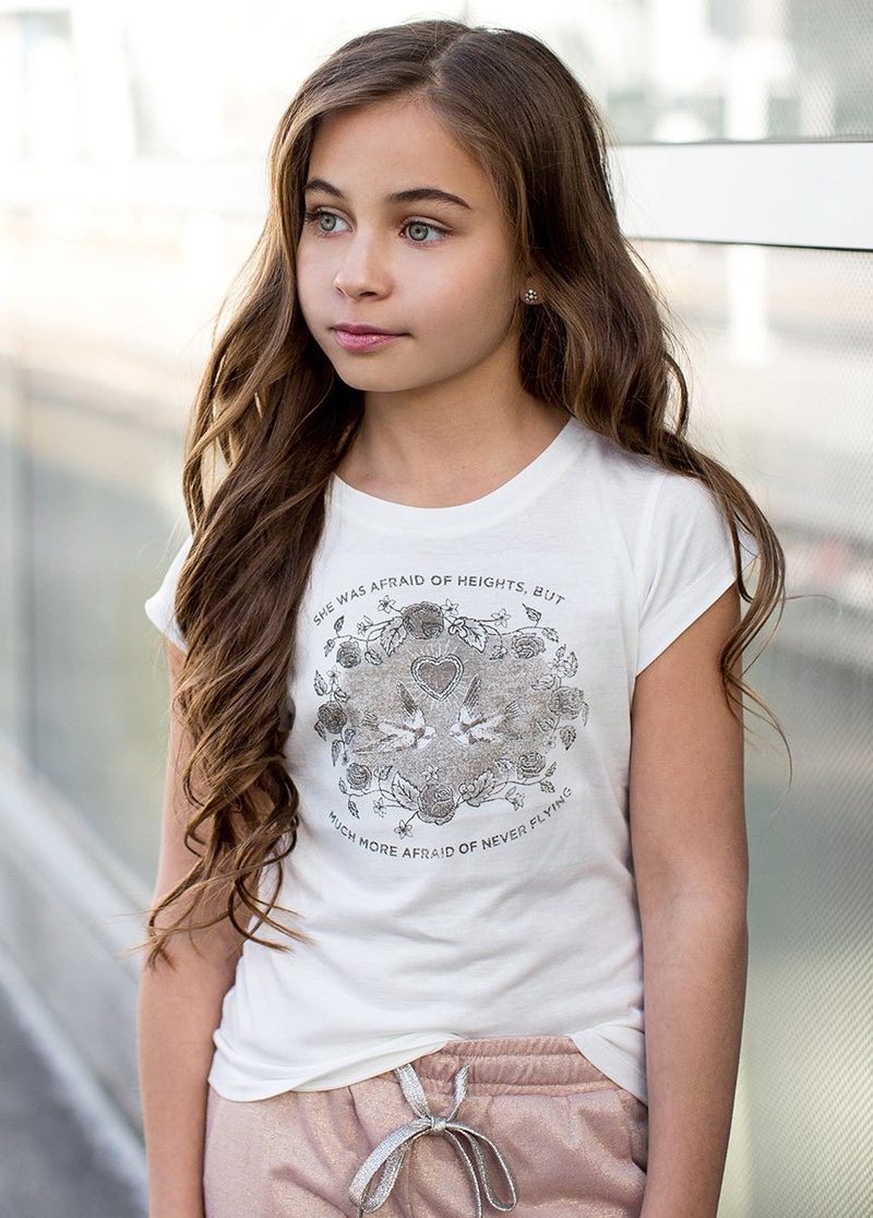 *NEW* Heights Tee in Cream