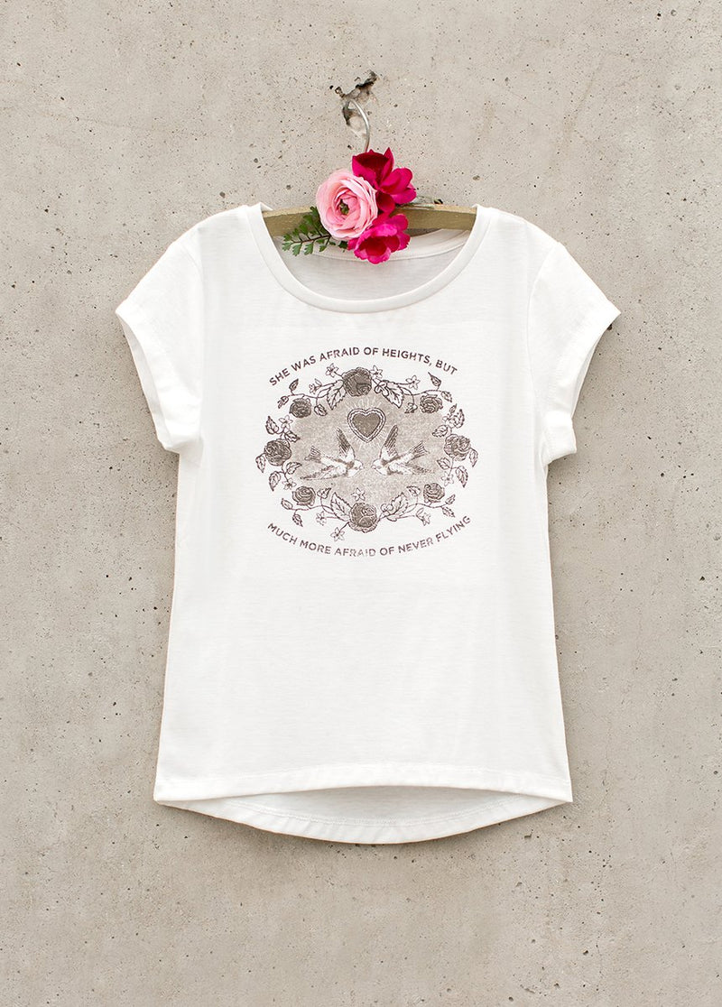 *NEW* Heights Tee in Cream