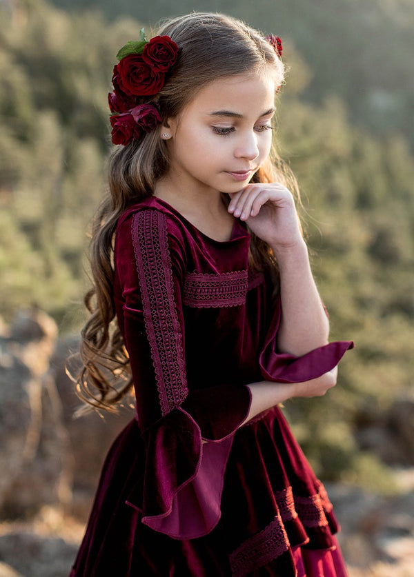 Ida Dress in Cranberry