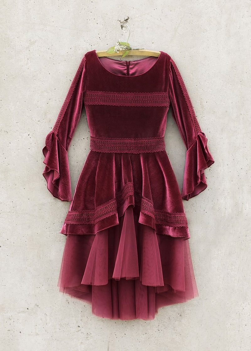Ida Dress in Cranberry