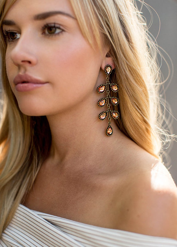 Isabeau Earrings in Pink