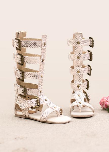 Jayla Gladiator in Metallic