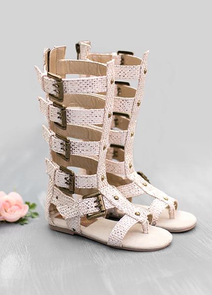 Jayla Gladiator in Metallic