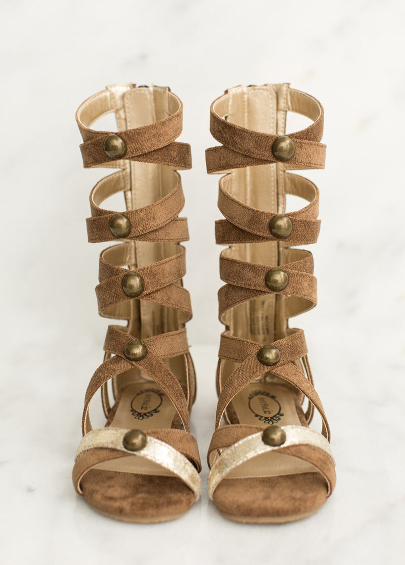 *COMING SOON -- February 7th* Jenna Gladiator in Brown and Gold