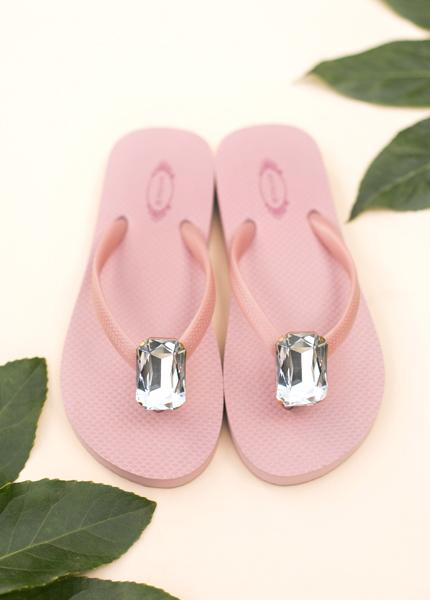 Jewel Flip Flops in Blossom 