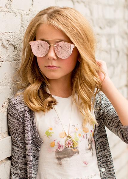 Jewel Tassel Necklace in Blush