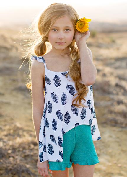Melody Shorts in Turquoise