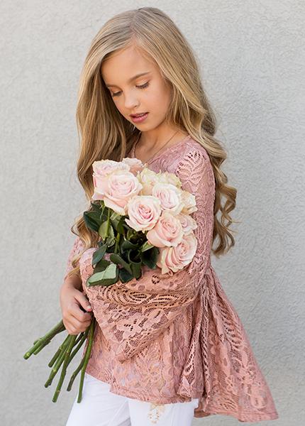 Julia Top in Dusty Coral