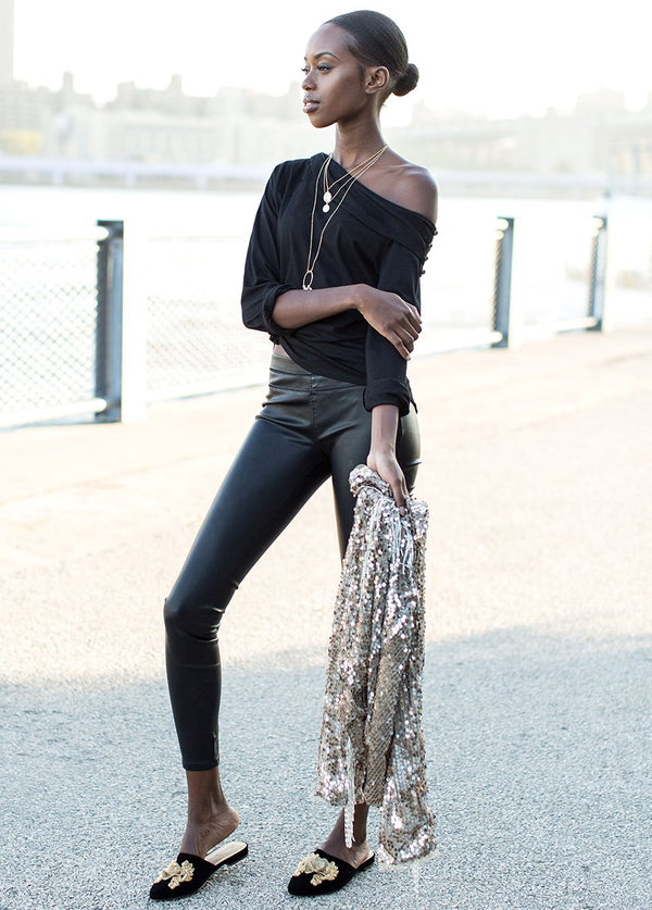 Kara Top in Black