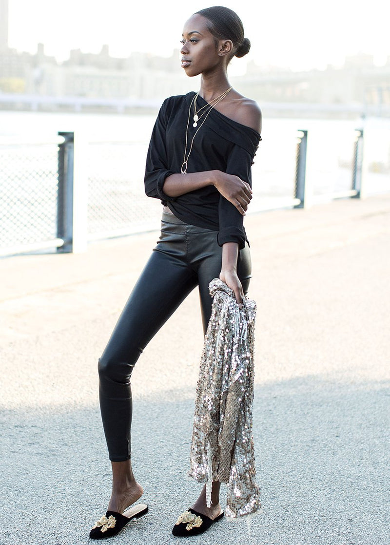 Kara Top in Black
