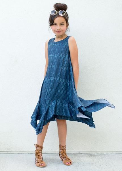 Karina Dress in Indigo