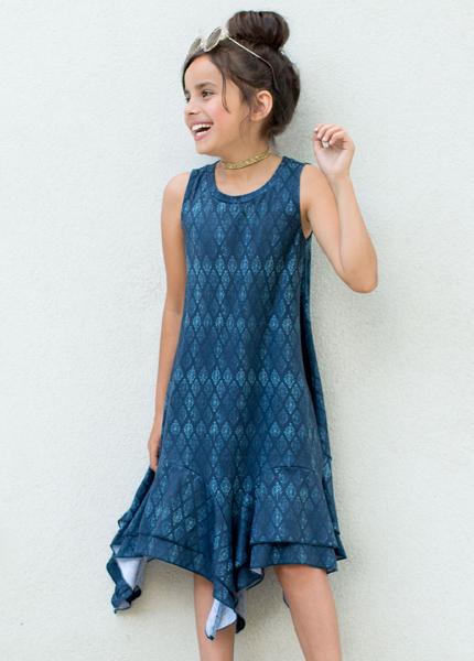 Karina Dress in Indigo