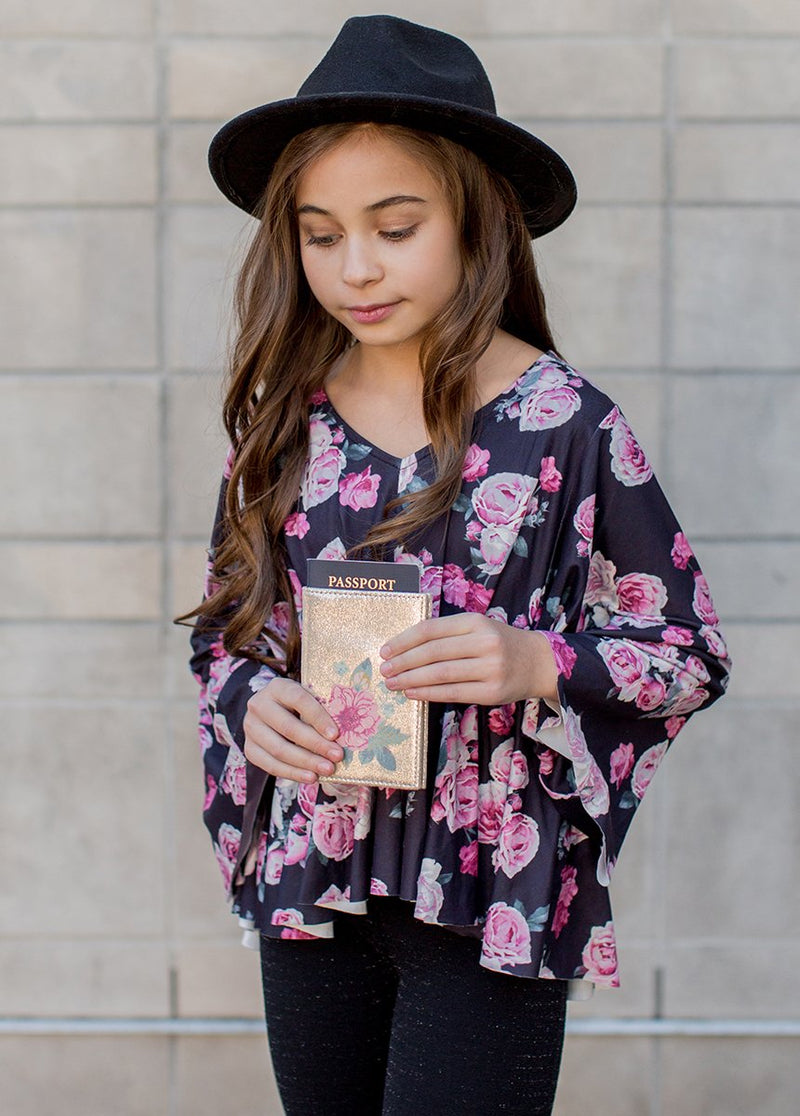 *NEW* Kayla Top in Black Floral
