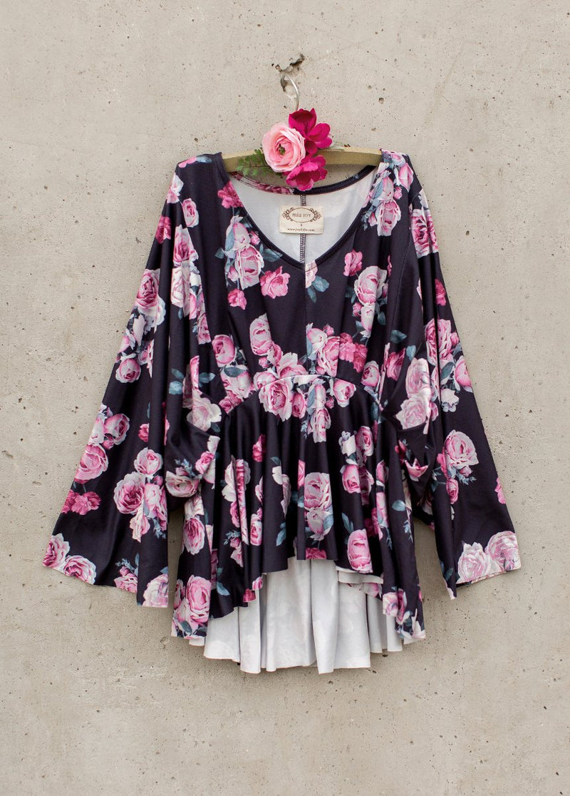 *NEW* Kayla Top in Black Floral