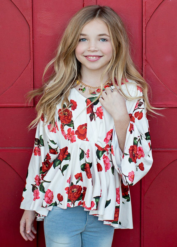 *NEW* Kayla Top in Red Floral