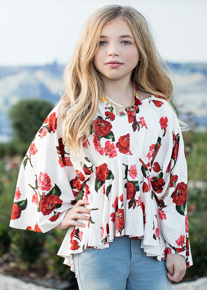 *NEW* Kayla Top in Red Floral