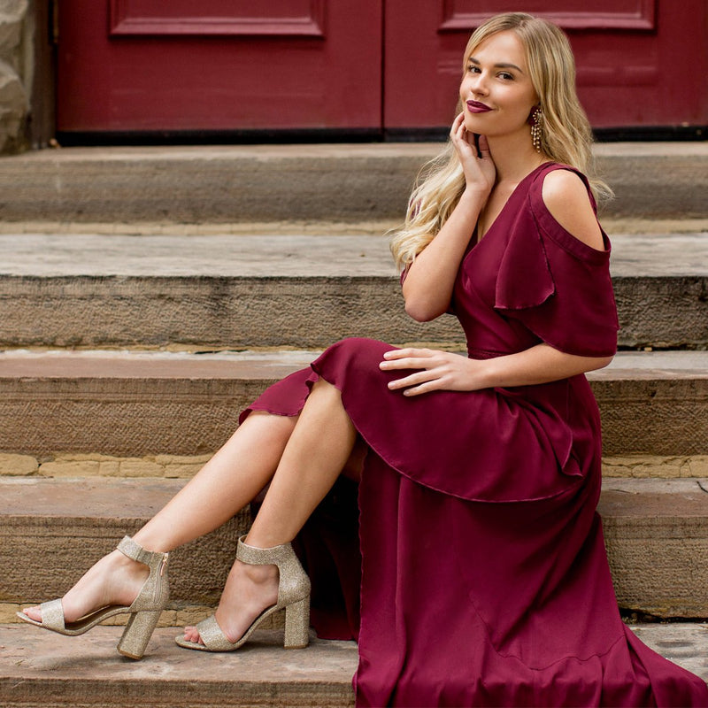 Kennedy Dress in Burgundy