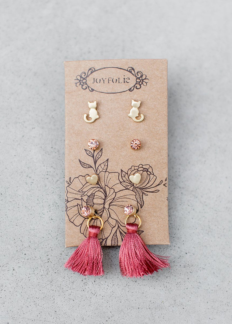 Kitty Earring Set