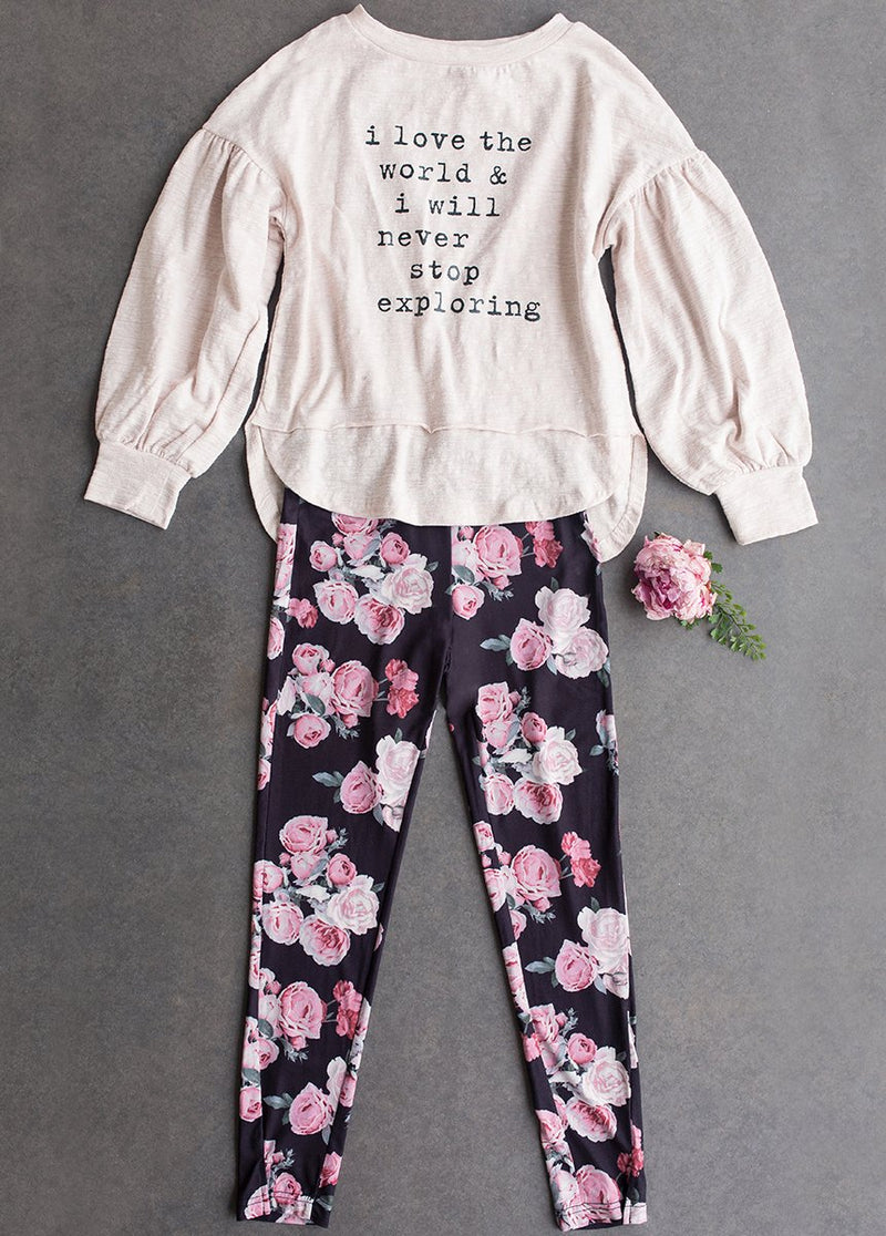 *NEW* Lashley Set in Cream and Black Floral