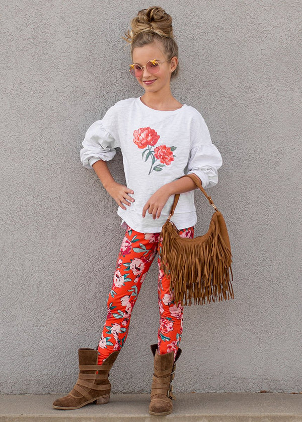 *NEW* Lashley Set in White and Floral