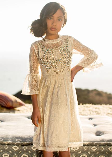 Lilou Dress in Champagne 