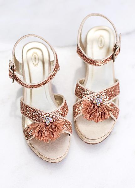 Leslie Espadrille in Rose Gold