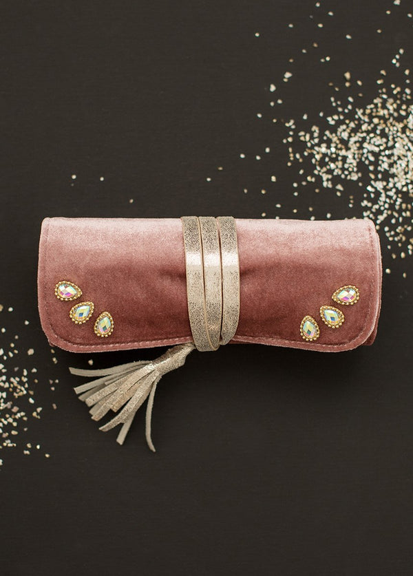 *NEW* Libby Jewelry Roll in Rose