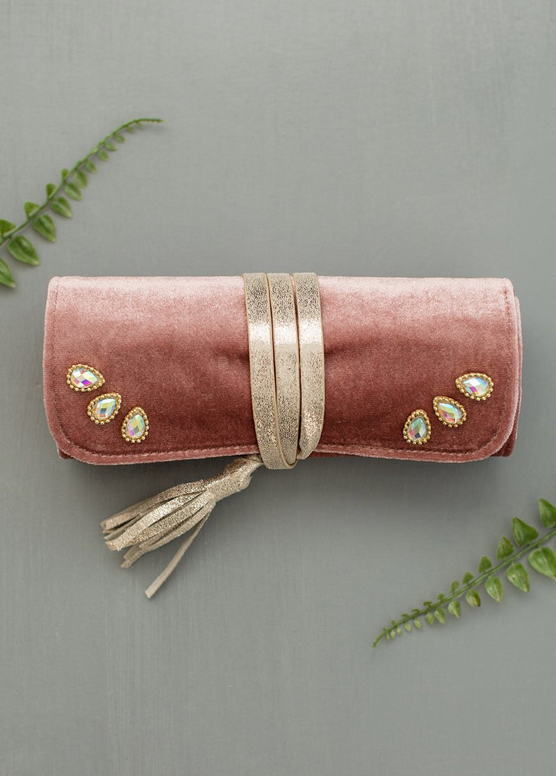 *NEW* Libby Jewelry Roll in Rose