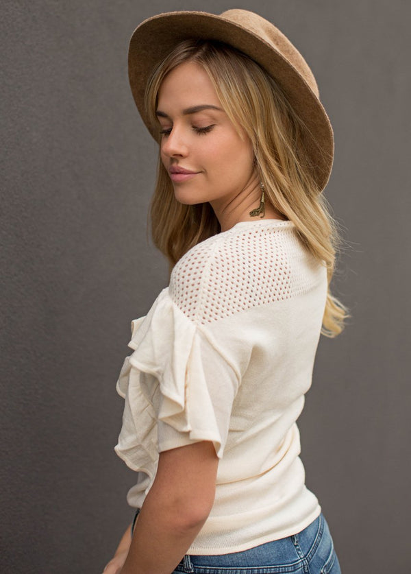 Liliana Sweater in Ecru