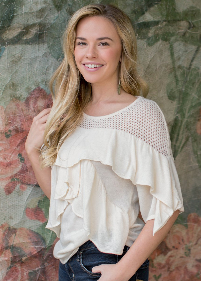 Liliana Sweater in Ecru