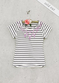 *SOLD OUT* Lina Top in Navy Stripe
