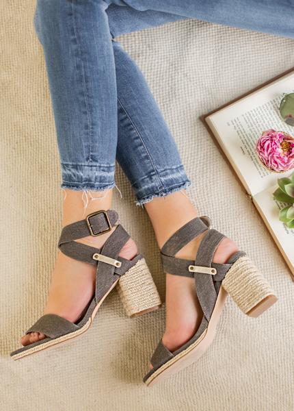 Liora Heel in Charcoal 