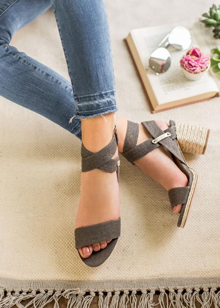 Liora Heel in Charcoal