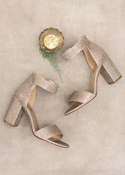 Lirah Heel in Gold 
