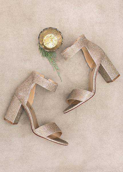 Lirah Heel in Gold 