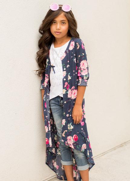 Lotus Cardigan in Floral