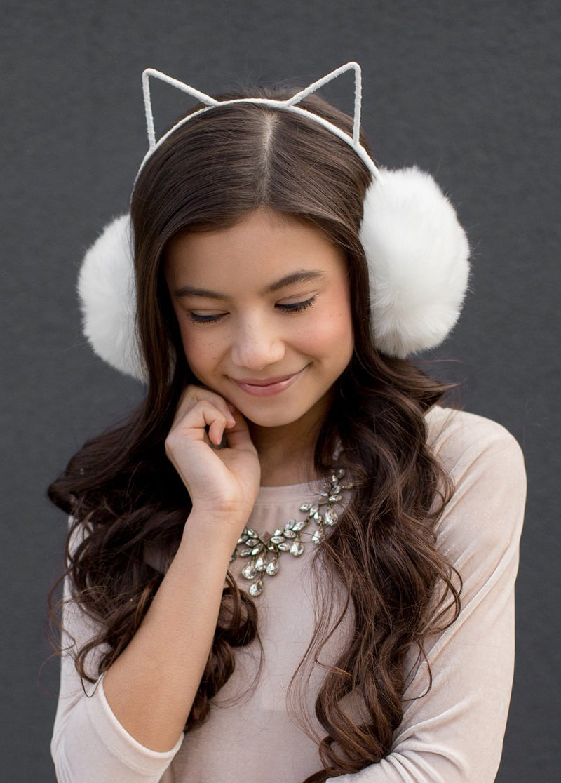 Macie Earmuffs in Cream