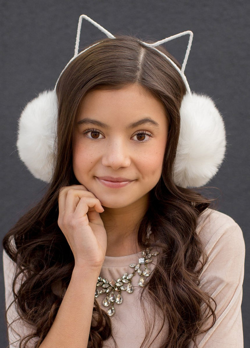 Macie Earmuffs in Cream
