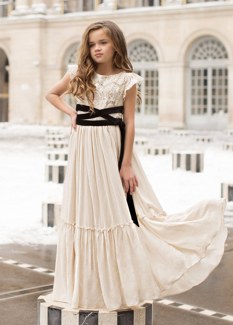 Macy Dress in Cream