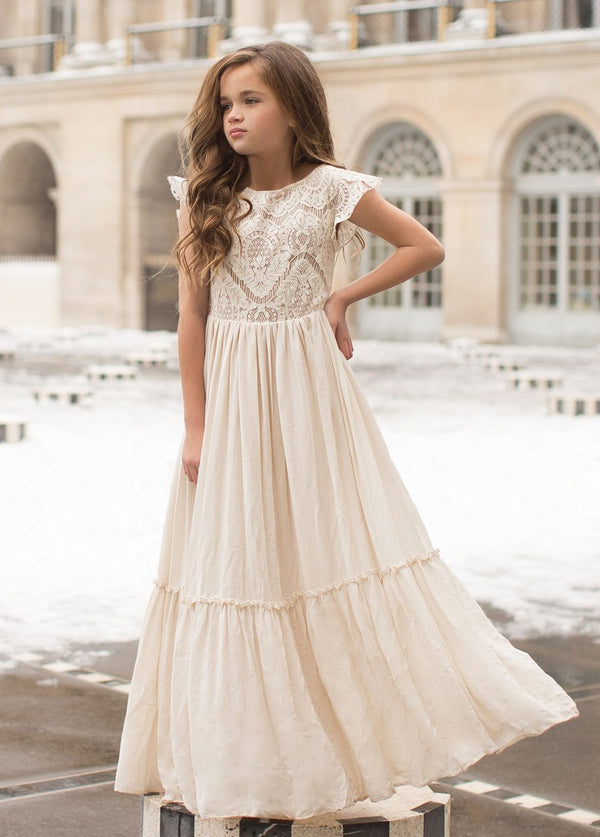 Macy Dress in Cream