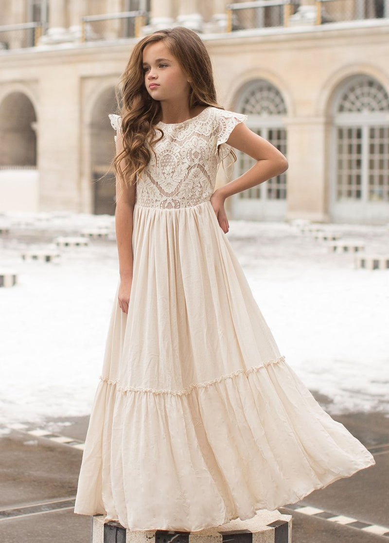 Macy Dress in Cream