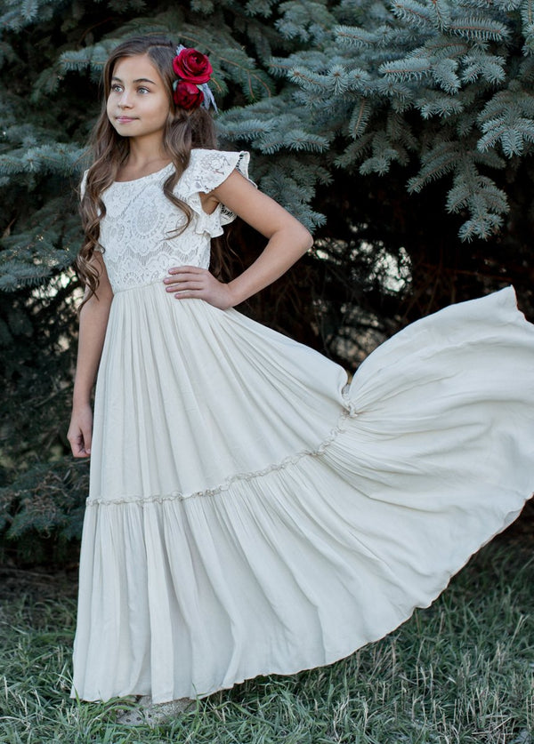Macy Dress in Cream